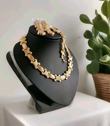 Schmuck set edel goldfarben - edel,