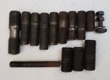 14x M12 M16 M24 M30 Gewindestange Gewindebolzen Stehbolzen Doppelgewinde