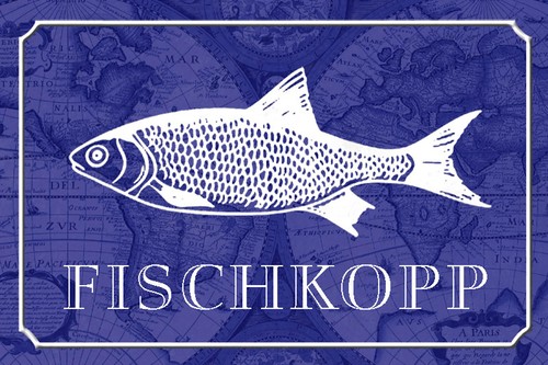 Holzschild 18x12 fischkopp - holzschild,
