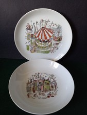 Upsala-Ekeby Karlskrona TIVOLI Alf Jarnestad Sweden Suppen und Speiseteller 1956