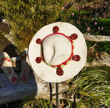 Gartenfigur Keramik Hut