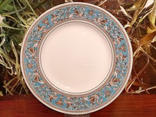WEDGWOOD England TURQUOISE FLORENTINE W2714 - edler Speiseteller Ø 27,5cm