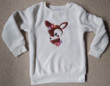 PULLOVER  Gr.  122 *TOPOLINO* ecru Bambi Nicki Pulli