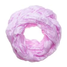 Knitterschal Halstuch Schal XXL pink rosa perle Seide 180x90cm