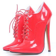 Lace Up 18cm High Heel Pointed