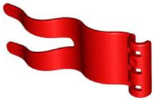 Lego Duplo Flagge rot aus 4785