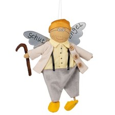 Schutzengel aus Stoff & Metall