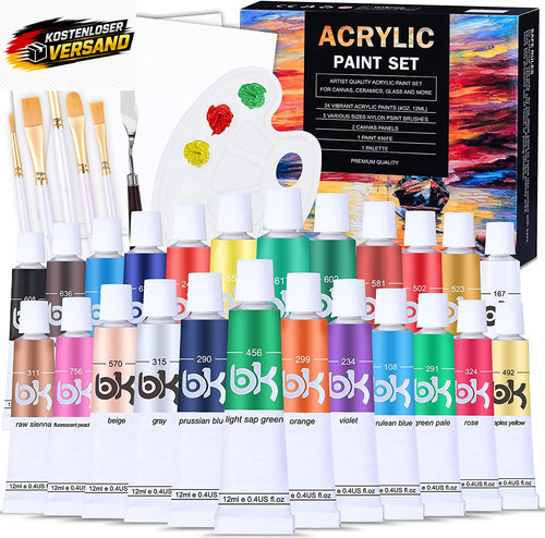 Acrylfarben set stk mit 24 - set,