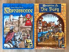 CARCASSONNE Grundspiel + DIE BURG von Hans im Glück -vollständig -guter Zustand