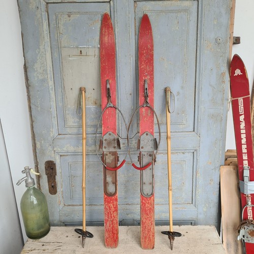 C9055 alte kinder skier - skier, |