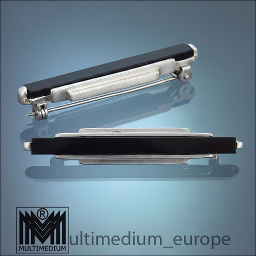 Silber onyx brosche franz - brosche,