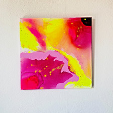 Abstraktes Acrylbild