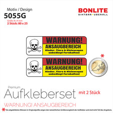 WARNUNG ANSAUGBEREICH