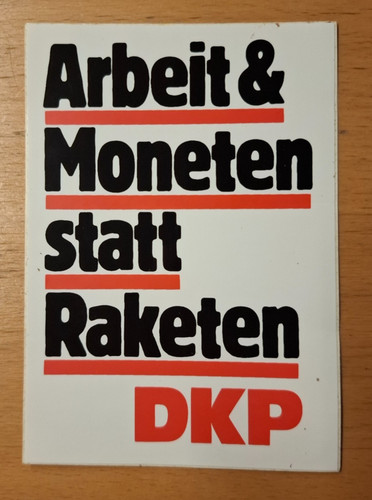Aufkleber dkp arbeit - aufkleber, &