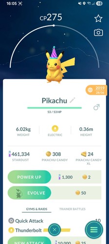 Pikachu pokemon mit partyhut - pokemon,
