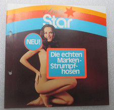 Selten für Sammler ! Original Werbung  LADY STAR  Strumpfhosen  mehrseitig 70er