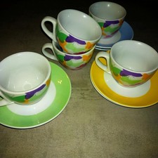 Kaffeeservice bunt 11-teilig