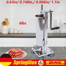 Manuell Wurstfüllmaschine Wurstfüller 3L Wurstpresse Edelstahl Würstchenkocher