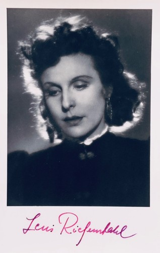 Leni riefenstahl signierte - leni,