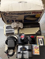 Verk.Commodore Plus 4 in OVP / Datasette & Netzteil und Spiele etc.