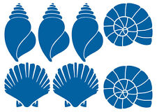 MUSCHEL AUFKLEBER Sticker Deko