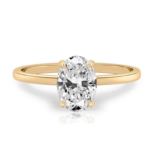 Gelbgold 10 kt ovaler - k,