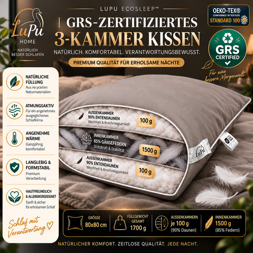 Kammer kissen 80x80 - 3,