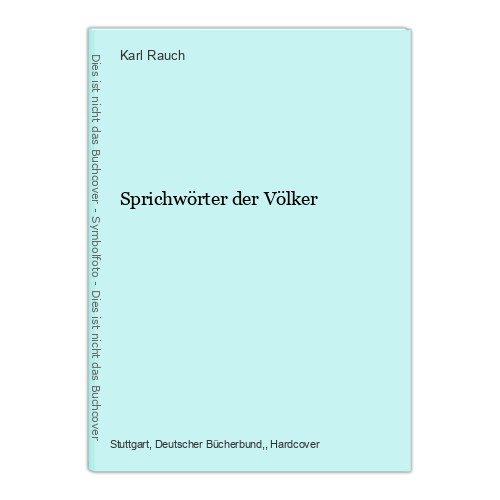Sprichwörter der völker - der,