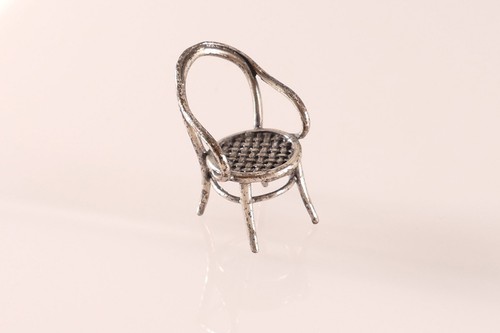 Silberfigur miniatur stuhl - silberfigur,