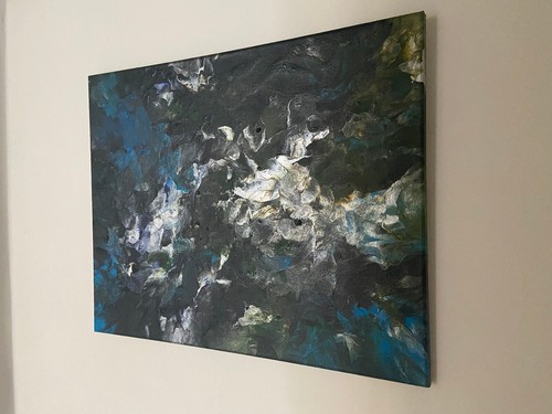 Abstraktes acryl gemälde - abstraktes,