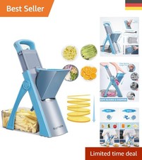 ONCE FOR ALL: Verstellbarer Gemüseschneider - Hochwertiger Küchenhelfer in Blau