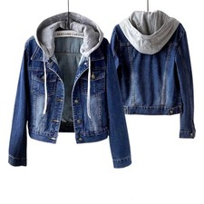 Damen Kurz Jeansjacke Lange