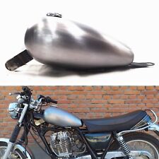 Handmade Silver Petrol Gas Fuel Tank W/ Cap For Yamaha SR400 SR500 8L
