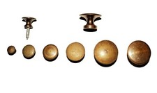 Möbelknopf, Oberfläche Messing Antik,  Durchmesser von 10 bis 30 mm