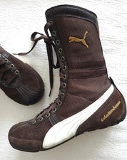 PUMA Schattenboxen HIGH TOP SNEAKER Boots KULT  Braun ECHTLEDER 39,5 / 40 unisex
