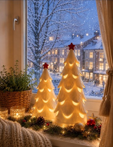 Led keramik tannenbaum - led,