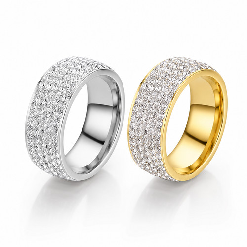 Edelstahl ring gold silber - edelstahl,