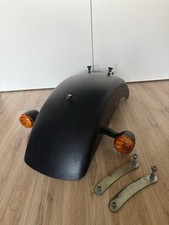 Harley Davidson Fat Boy BJ 2003 Original Stahl Heckfender Mattschwarz & Blinker