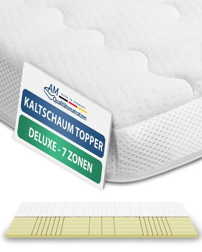 Zonen kaltschaum topper 8cm - kaltschaum,