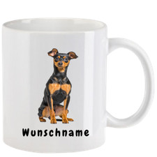 Tasse mit zwergpinscher - tasse,