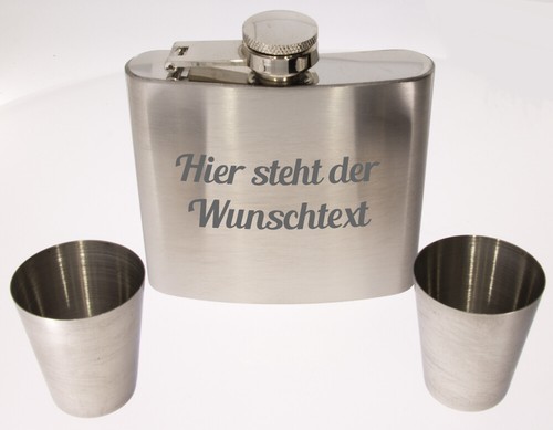 Flachmann set 3tlg mit - flachmann, im