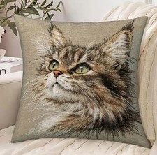 Katzen Motiv  Deko Kissen wunderschön verschiedene Farben 50x50