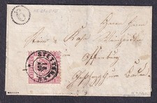 BADEN 1867, Markenbrief mit