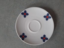 Unterteller * Winterling Röslau Bavaria * weiß-blau-rot-geblümt * Porzellan *