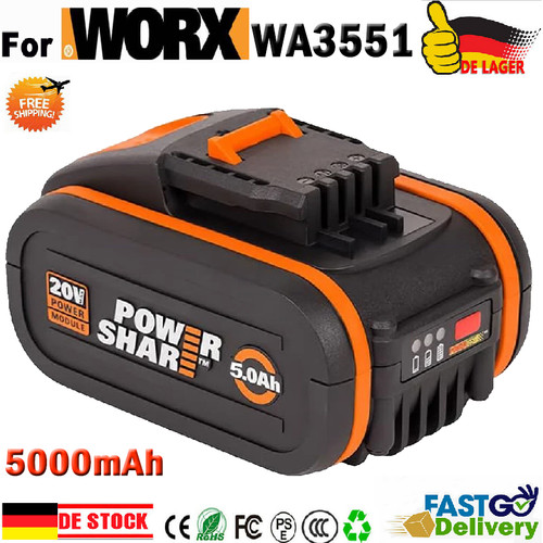 0ah akku für - 5,0ah, worx