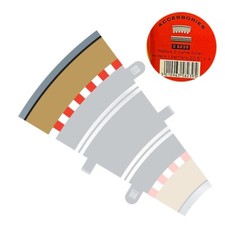 Scalextric C8239 Außenrandstreifen Radius 2 22,5° 4 Stück inkl. Leitplanke 1:32