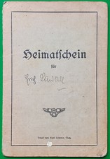 Heimatschein Merkersdorf /