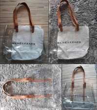 Strandtasche RENE LEZARD  - transparente waschbare Sommertasche NEU ca. 40x50cm 