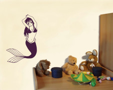 Wandtattoo Meerjungfrau