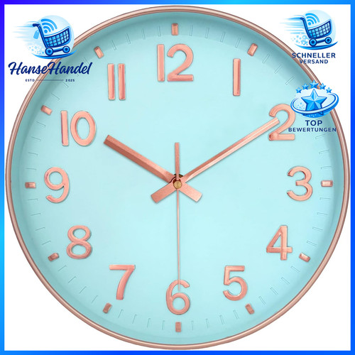 Wanduhr 20cm leise - 20cm,